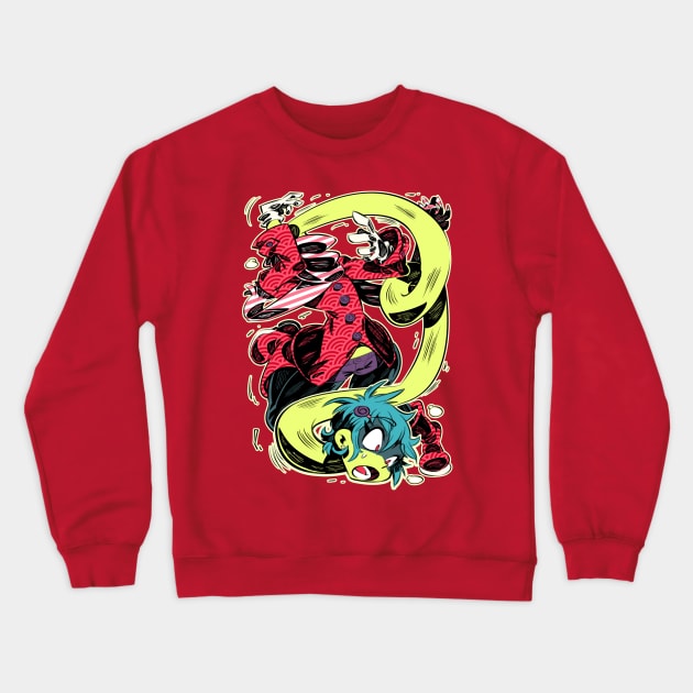 Rokurokubi girl Crewneck Sweatshirt by Rafchu